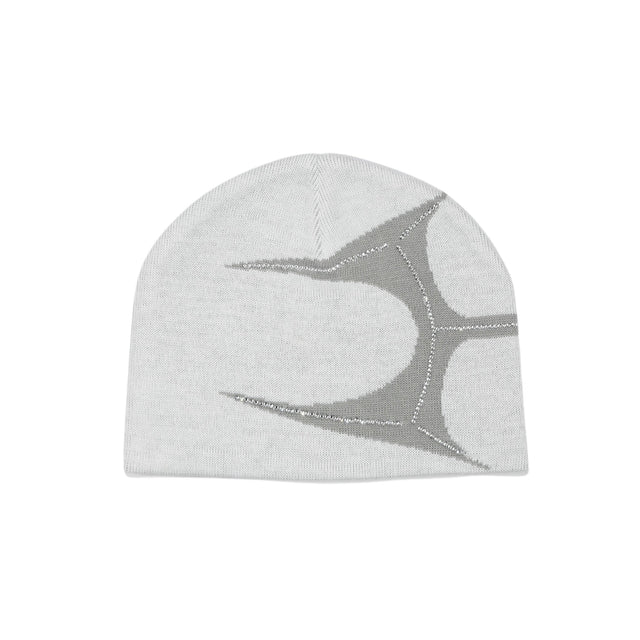 CRYSTAL LOGO BEANIE WHITE