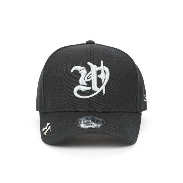LOGO CHARM CAP BLACK