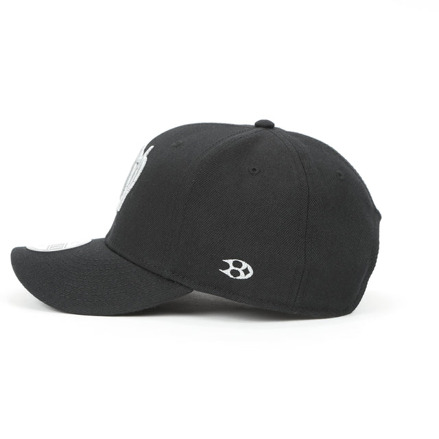 LOGO CHARM CAP BLACK