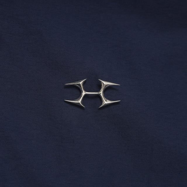 LOGO CHARM NYLON PANTS NAVY