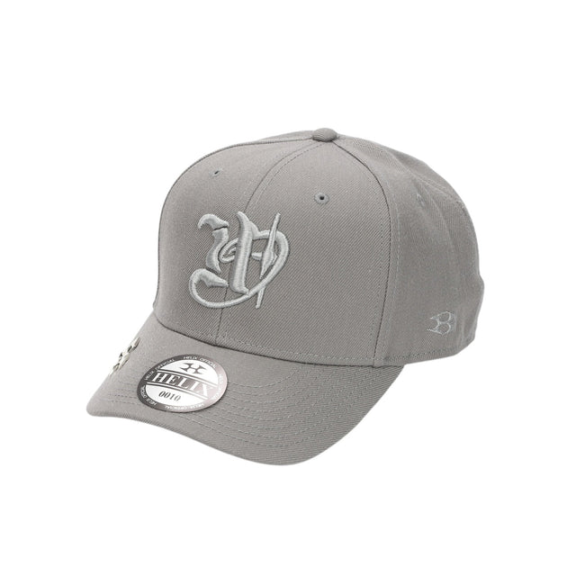 LOGO CHARM CAP GRAY