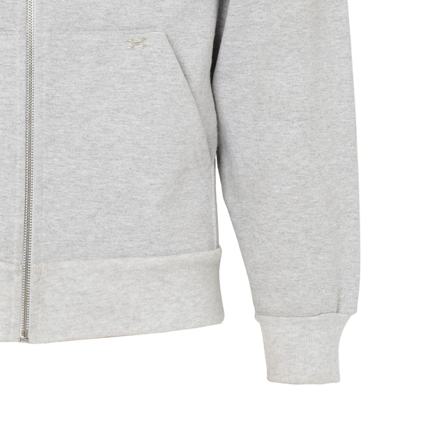 FOAM PRINT ZIP HOODIE GRAY