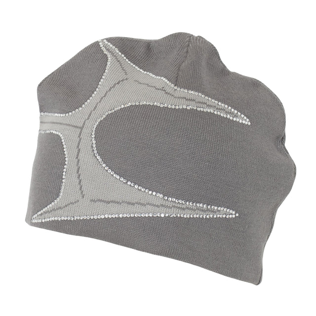 CRYSTAL LOGO BEANIE GRAY